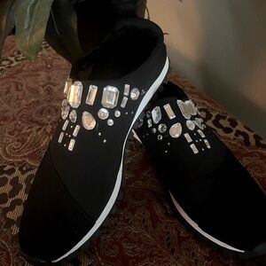 “BCBGeneration” Jewel Black Slip on Sneaker.